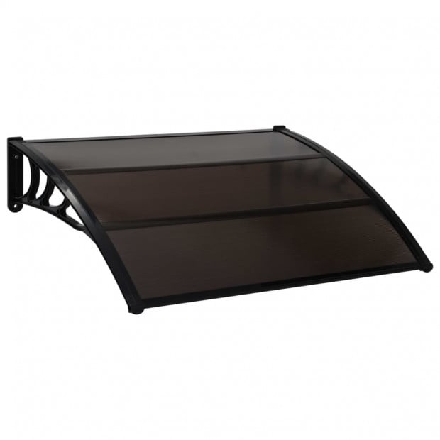 Door Canopy Black 150x100 Cm Plastic