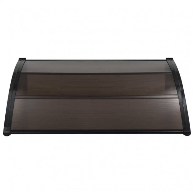 Door Canopy Black 150x100 Cm Plastic Image 2
