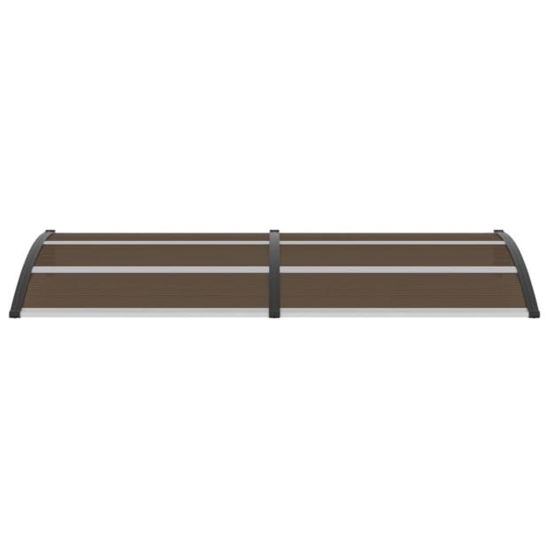 Door Canopy Black 240x100 Cm Polycarbonate Image 2