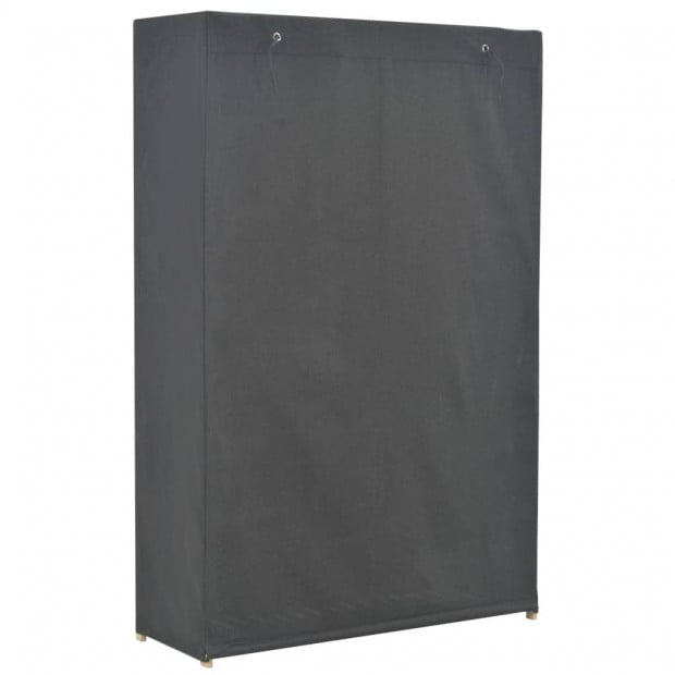 3-tier Wardrobe Grey 110x40x170 Cm Fabric Image 3