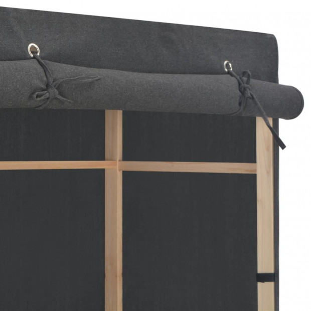 Wardrobe Grey 79x40x170 Cm Fabric Image 5