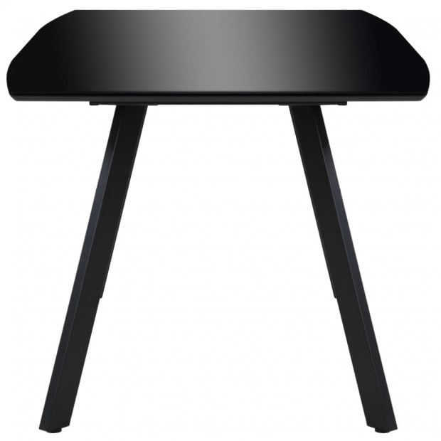Dining Table High Gloss Black 180x90x76 Cm Mdf Image 3