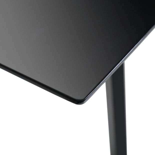 Dining Table High Gloss Black 180x90x76 Cm Mdf Image 5