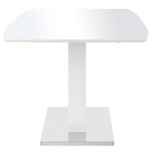 Dining Table High Gloss White 180x90x76 Cm Mdf Image 3
