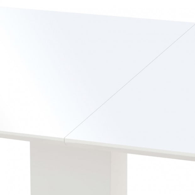 Dining Table High Gloss White 180x90x76 Cm Mdf Image 4