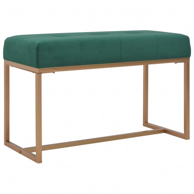 Bench 80 Cm Green Velvet