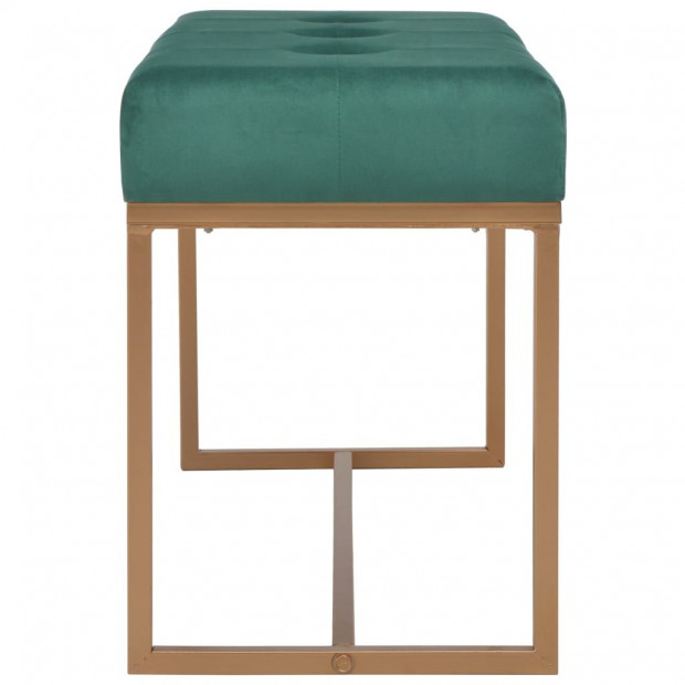 Bench 80 Cm Green Velvet Image 3