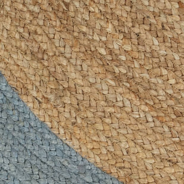 Handmade Rug Jute With Olive Green Border 120 Cm Image 2