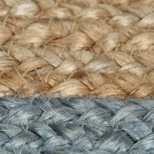 Handmade Rug Jute With Olive Green Border 120 Cm Image 3