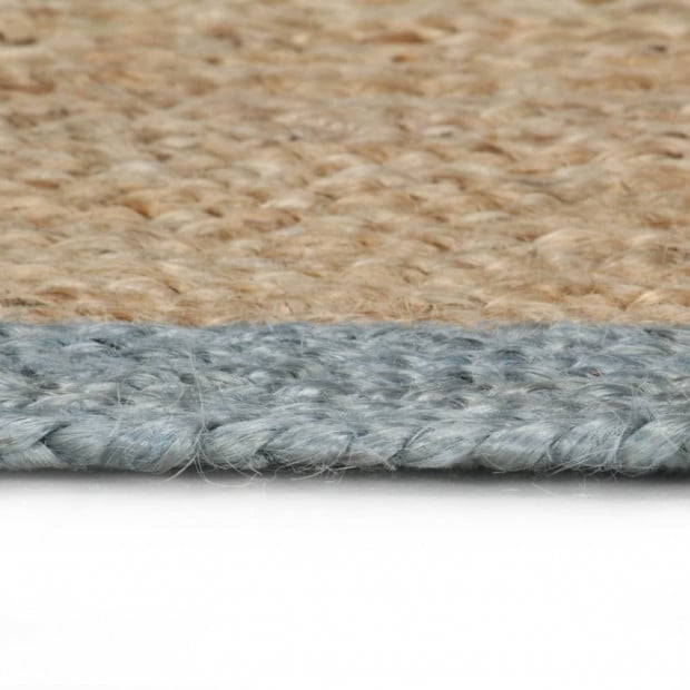 Handmade Rug Jute With Olive Green Border 120 Cm Image 5