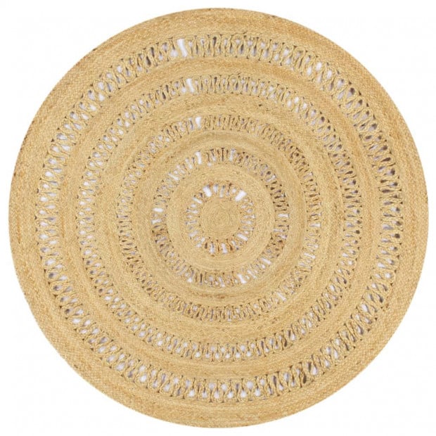 Handmade Rug Braided Jute 150 Cm