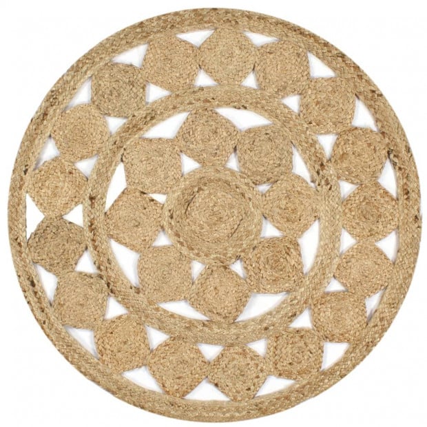 Handmade Rug Braided Jute 150 Cm
