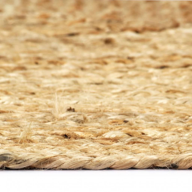Handmade Rug Jute Natural 80x160 Cm Image 4