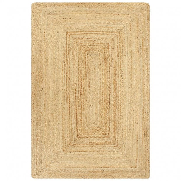 Handmade Rug Jute Natural 160x230 Cm