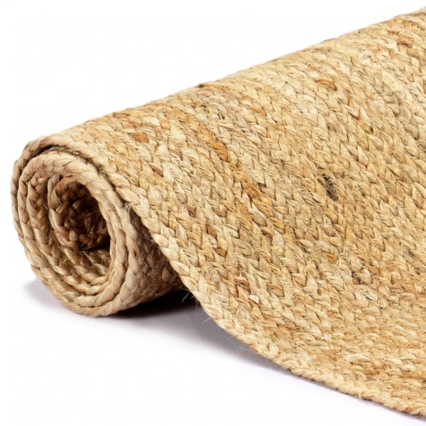 Handmade Rug Jute Natural 160x230 Cm Image 3