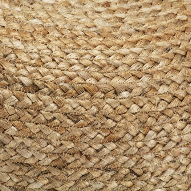 Handmade Pouffe 45x30 Cm Jute Image 2