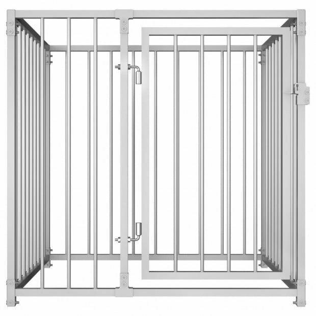 Outdoor Dog Kennel 100x100x100 Cm Image 2