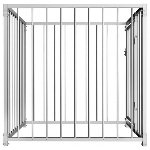 Outdoor Dog Kennel 100x100x100 Cm Image 3
