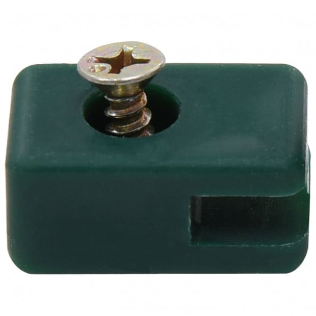 Garden Fence Wire Holder With Screw 100 Sets Green Image 2