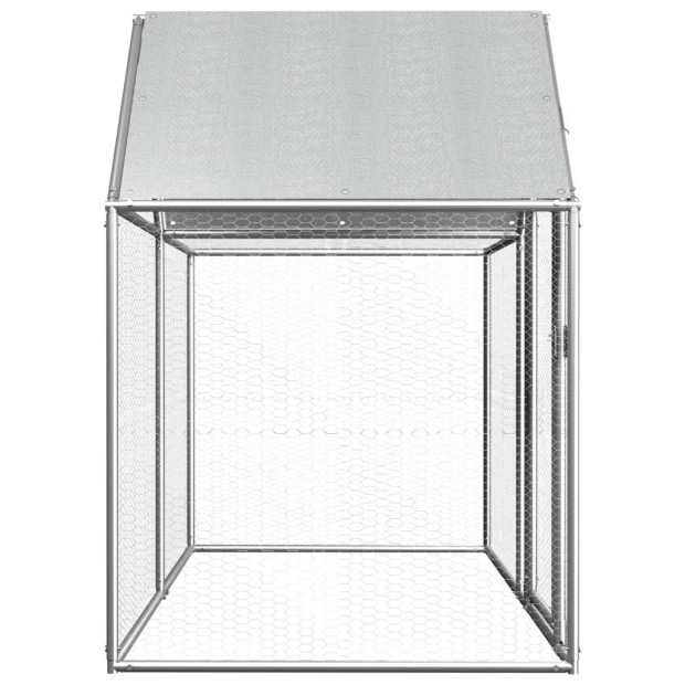Chicken Coop 2x1x1.5 M Galvanised Steel Image 3