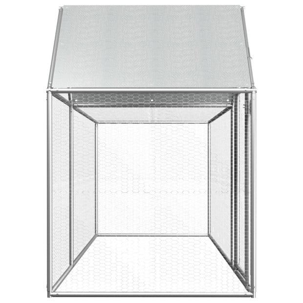 Chicken Coop 3x1x1.5 M Galvanised Steel Image 3