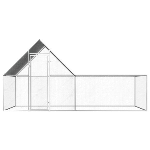 Chicken Coop 4x2x2 M Galvanised Steel Image 2