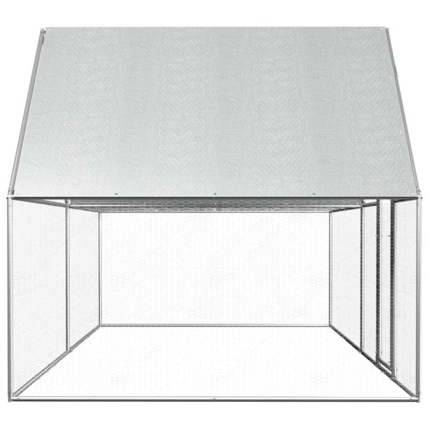 Chicken Coop 4x2x2 M Galvanised Steel Image 3