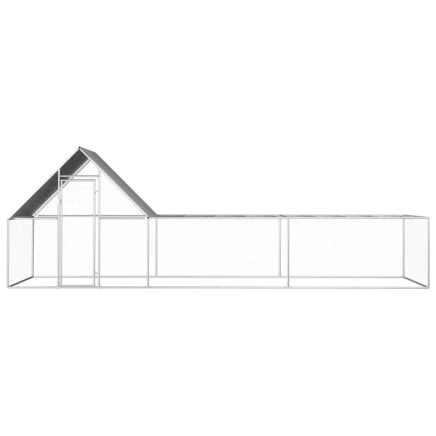 Chicken Coop 6x2x2 M Galvanised Steel Image 2