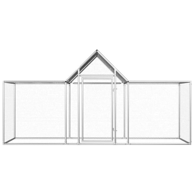 Chicken Coop 3x1x1.5 M Galvanised Steel Image 2