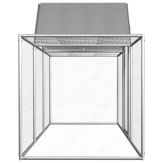 Chicken Coop 3x1x1.5 M Galvanised Steel Image 3
