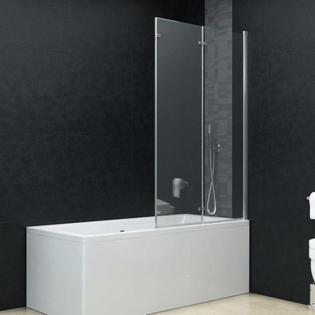 Folding Shower Enclosure 3 Panels Esg 130x138 Cm Image 3