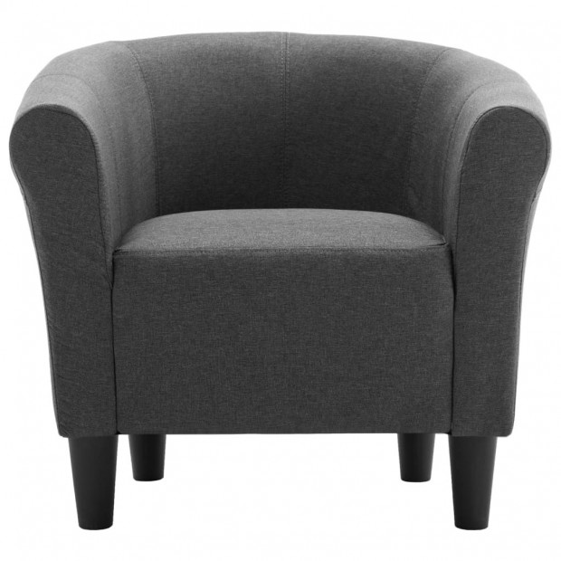 Sofa Armchair Dark Grey Fabric Image 4
