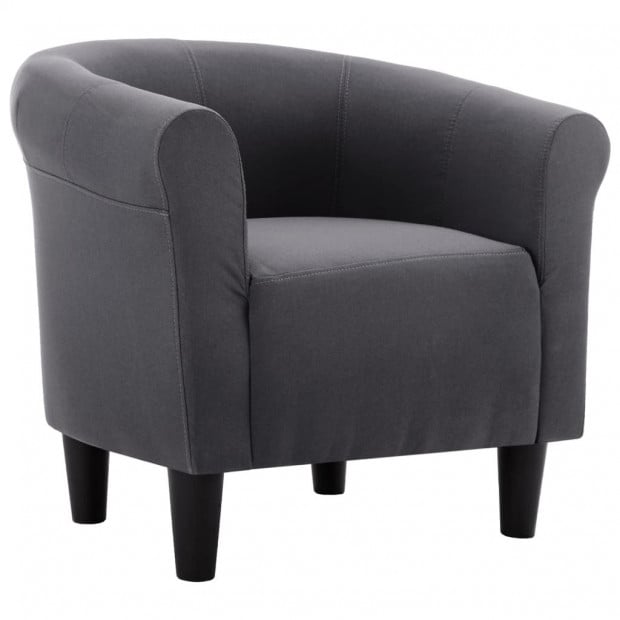 Sofa Armchair Black Fabric