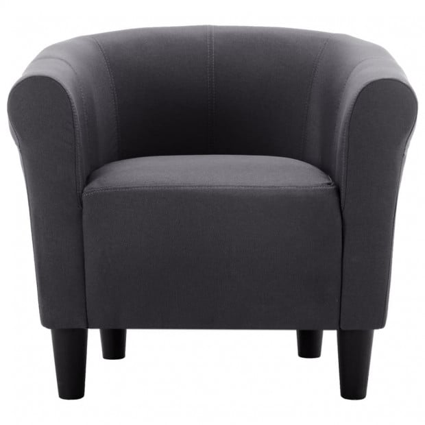 Sofa Armchair Black Fabric Image 4