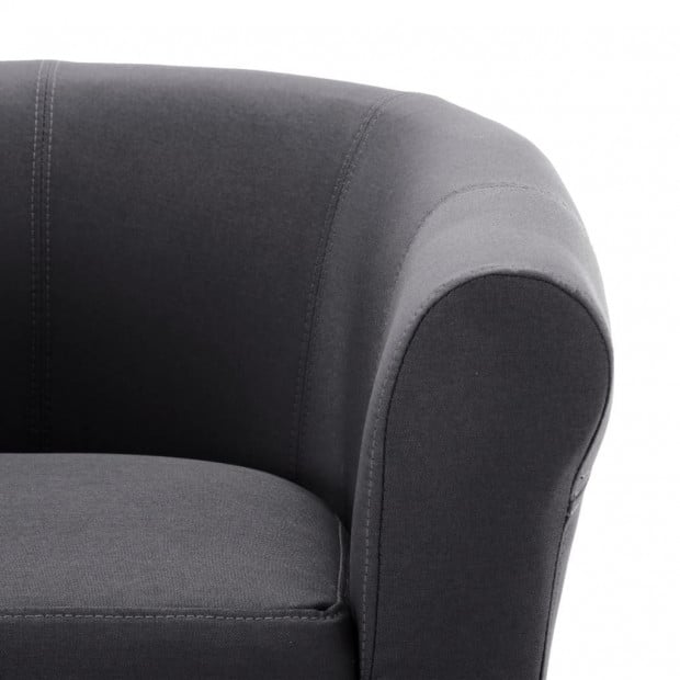 Sofa Armchair Black Fabric Image 5