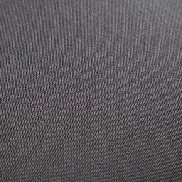 2 Piece Armchair And Stool Set Black Fabric Image 3