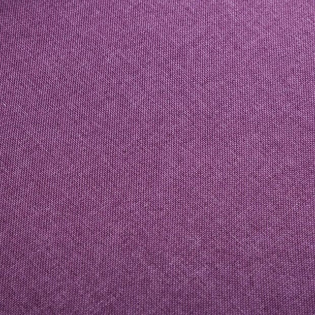 2 Piece Armchair And Stool Set Purple Fabric Image 3
