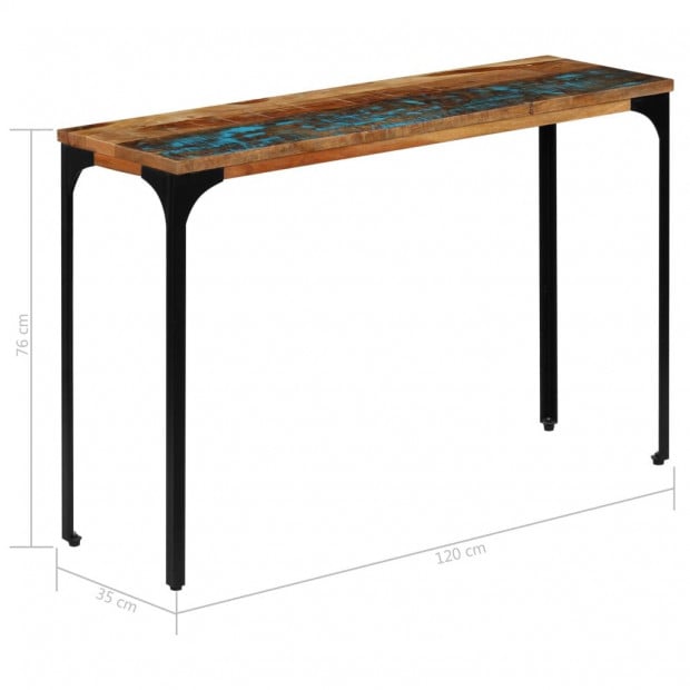 Console Table 120x35x76cm Solid Reclaimed Wood Image 9