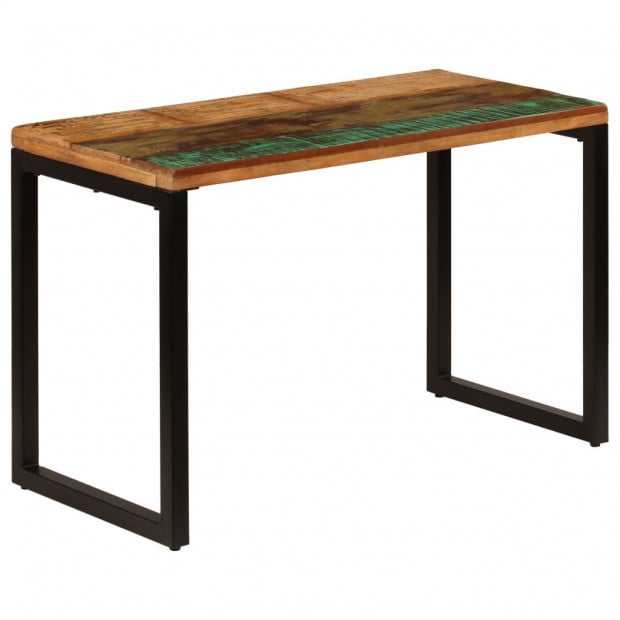 Dining Table 115x55x76 Cm Solid Reclaimed Wood And Steel Image 11
