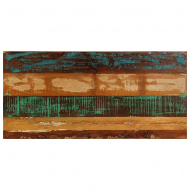 Dining Table 115x55x76 Cm Solid Reclaimed Wood And Steel Image 4