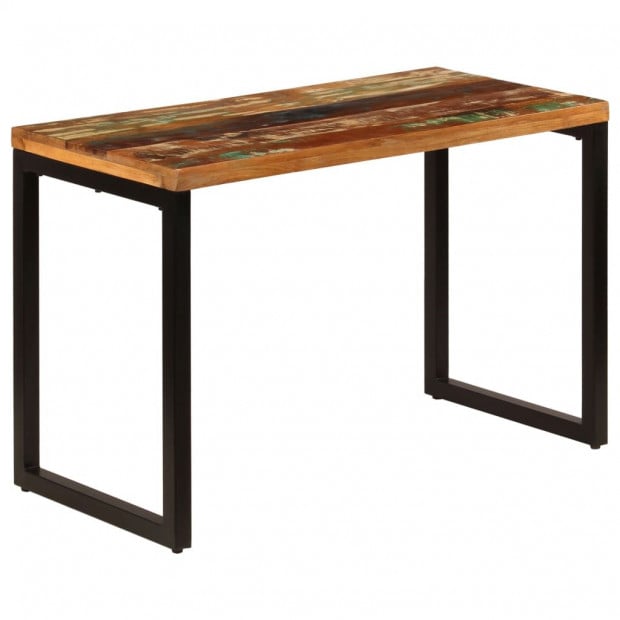 Dining Table 115x55x76 Cm Solid Reclaimed Wood And Steel Image 10