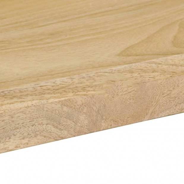 Dining Table 115x55x76 Cm Solid Mango Wood And Steel Image 6