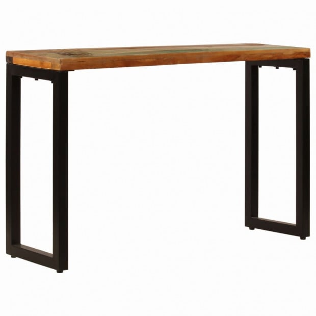 Console Table 120x35x76 Cm Solid Reclaimed Wood And Steel Image 2