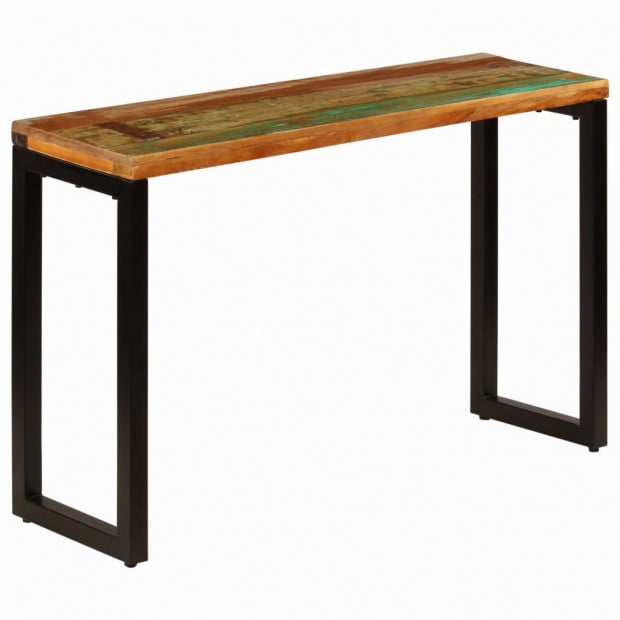 Console Table 120x35x76 Cm Solid Reclaimed Wood And Steel Image 11