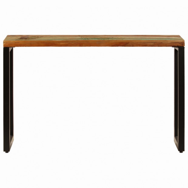 Console Table 120x35x76 Cm Solid Reclaimed Wood And Steel Image 3
