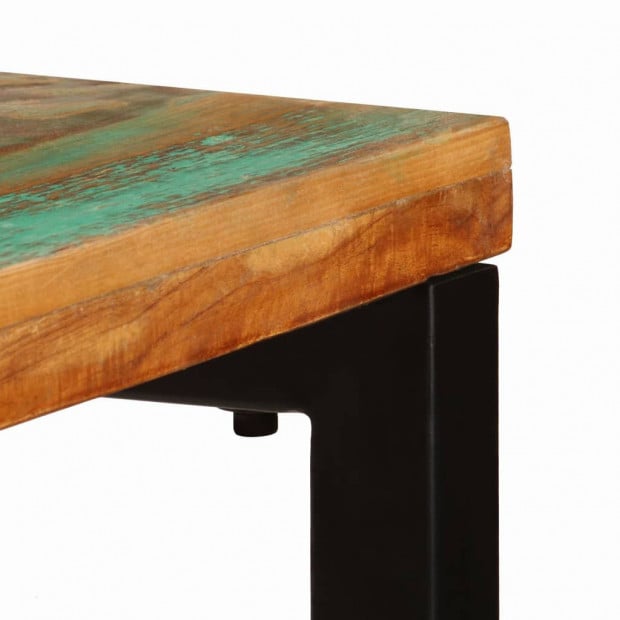 Console Table 120x35x76 Cm Solid Reclaimed Wood And Steel Image 5