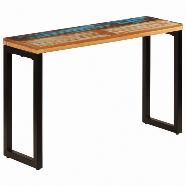 Console Table 120x35x76 Cm Solid Reclaimed Wood And Steel Image 10