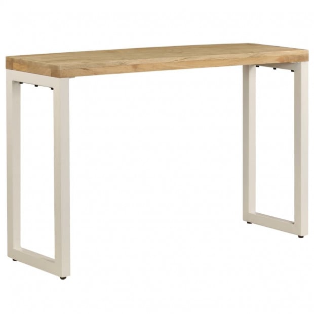 Console Table 120x35x76 Cm Solid Mango Wood And Steel Image 2