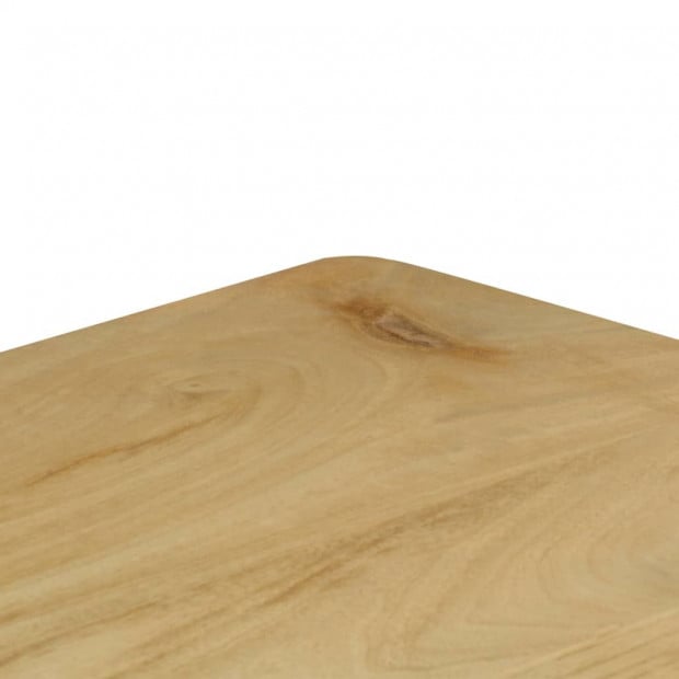 Console Table 120x35x76 Cm Solid Mango Wood And Steel Image 5