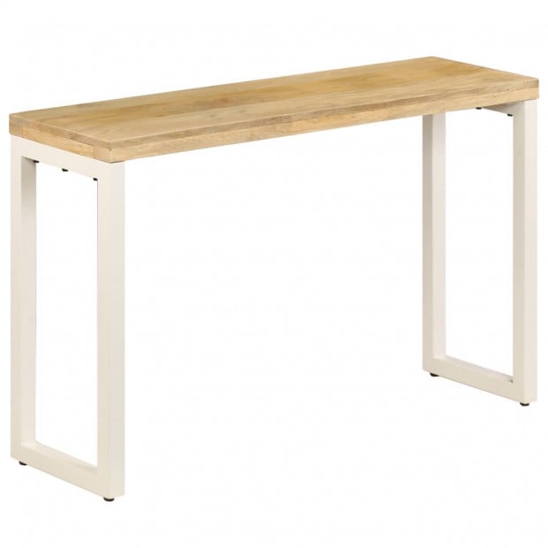 Console Table 120x35x76 Cm Solid Mango Wood And Steel Image 10